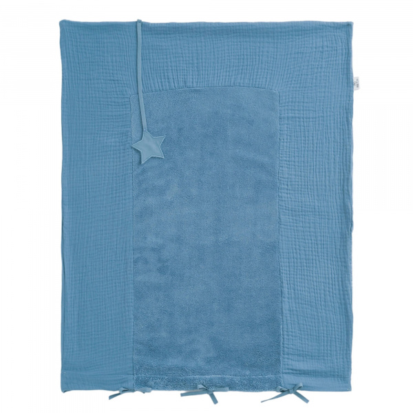 Housse de matelas à langer 60 x 80 cm - pierre bleue Bb&co