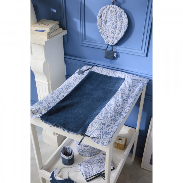 Housse de matelas à langer 60 x 80 cm - pierre bleue Bb&co