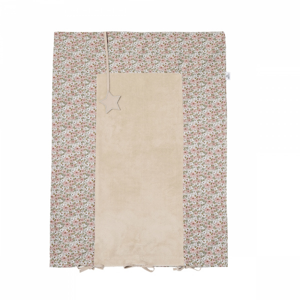 Housse de matelas à langer 60 x 80 cm - liberty / beige - afternoon tea Bb&co