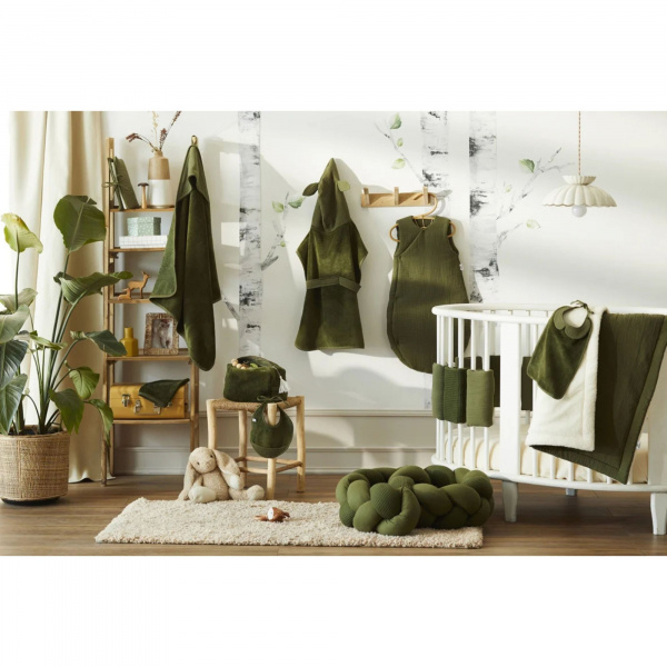 Cape de bain bébé avec gant de toilette soft stripes galet Bb&co