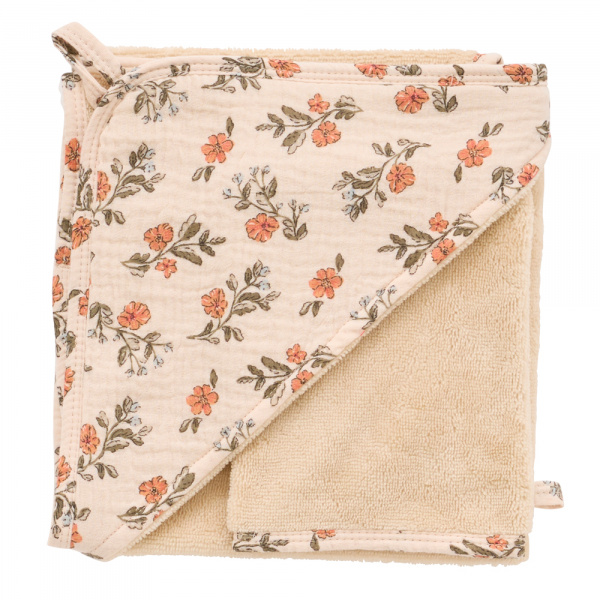 Cape de bain bambou avec gant - secret cottage Bb&co