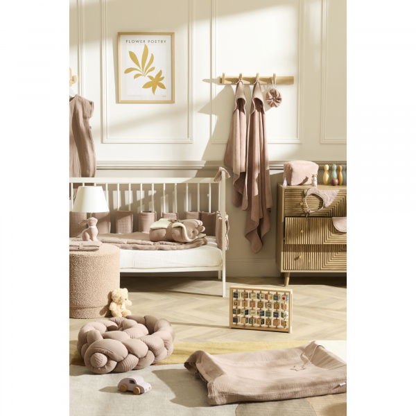 Cape de bain avec gant - bambou & gaze - mix&match Bb&co