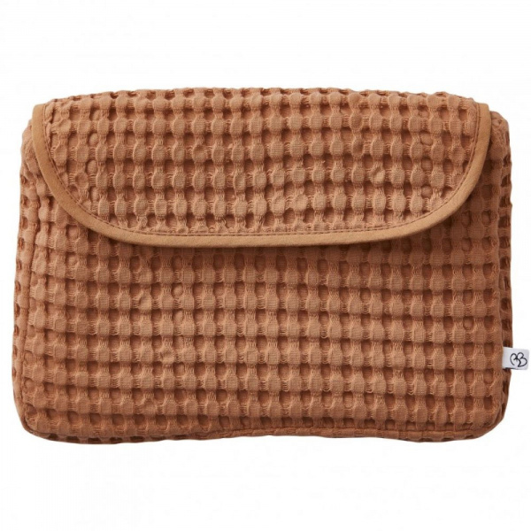 Pochette imperméable coton gaufrée cassonade Bb&co
