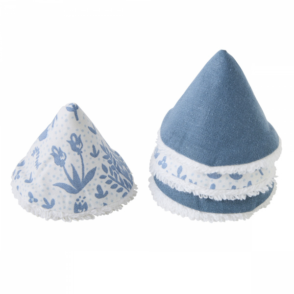 Lot de 4 cônes pare-pipi unis nature Bb&co