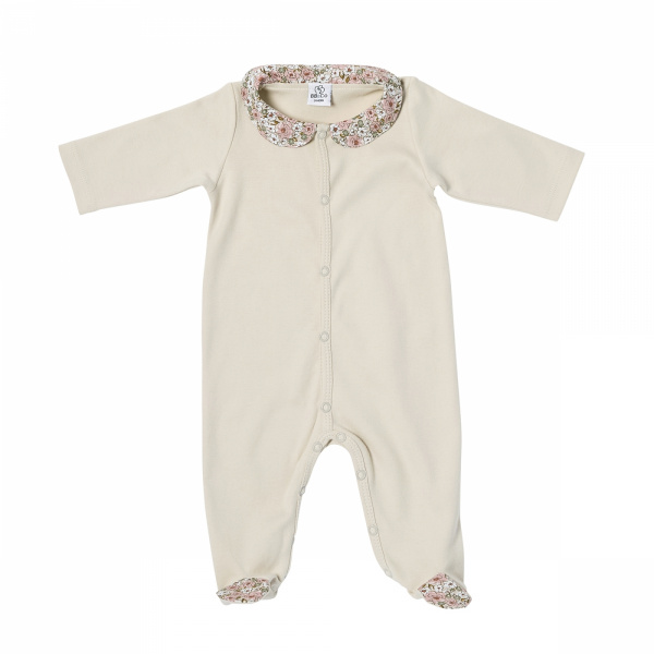 Pyjama hiver en maille bouclette liberty - afternoon tea- 12 mois Bb&co