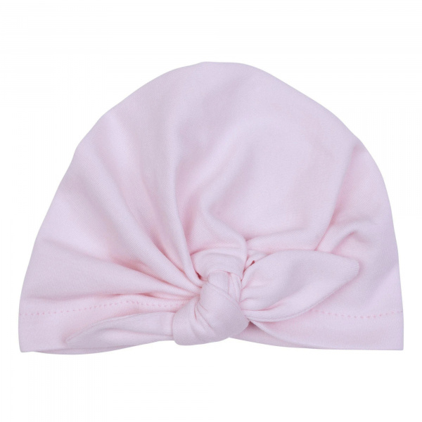 Bonnet naissance forme turban - rose pastel Bb&co