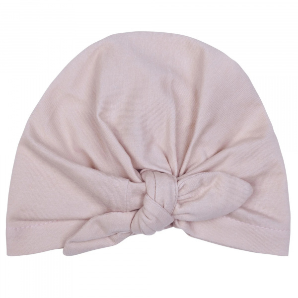 Bonnet naissance forme turban - nude Bb&co