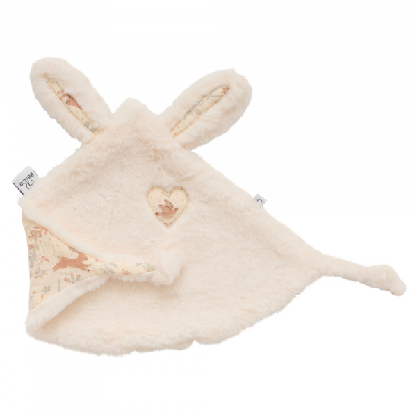 Doudou lapin petit coeur fausse fourrure angora jardin enchanté Bb&co