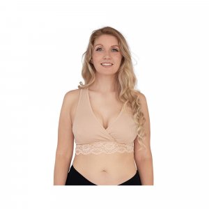 Brassière cache-coeur de grossesse et d'allaitement chair - xl Carriwell