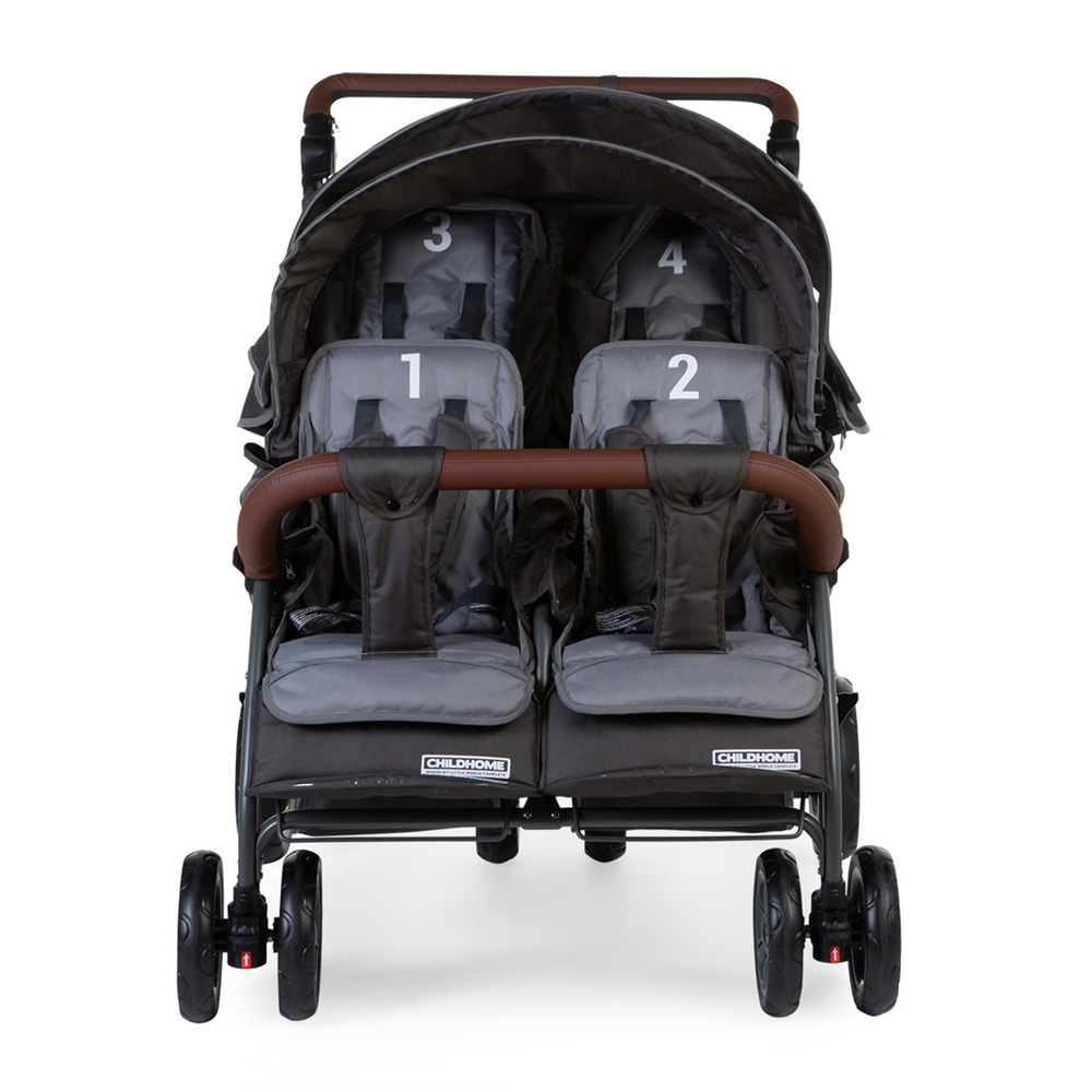 Poussette triple gris anthracite de Childhome sur allobébé