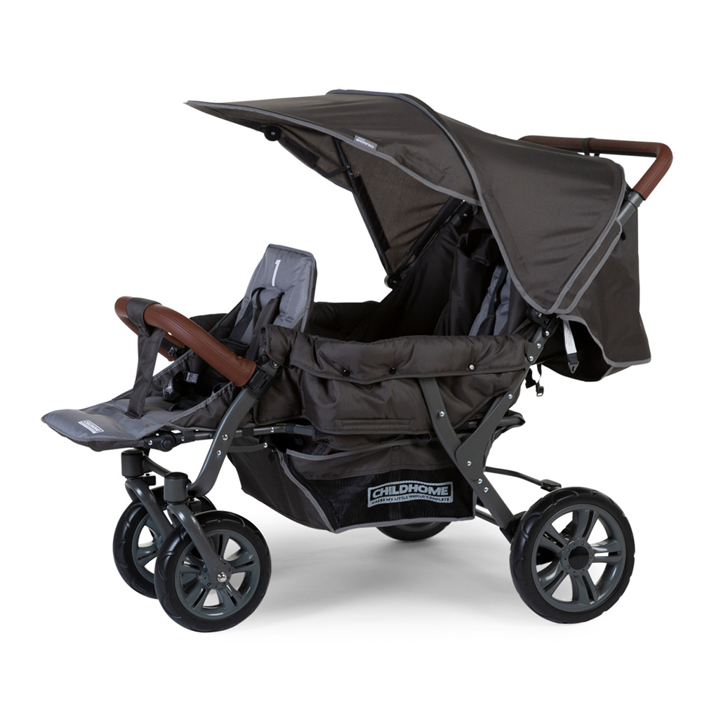 Poussette triple gris anthracite de Childhome sur allobébé