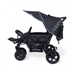 Poussette multiplaces triplet noir Childhome