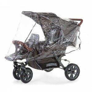 Housse de pluie poussette pour poussette triplet Childhome
