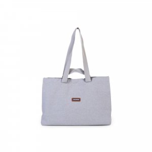 Sac à langer proud grandpa en toile gris Childhome