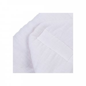 Couverture enveloppante universelle 75x75 cm en mousseline et jersey beige Childhome