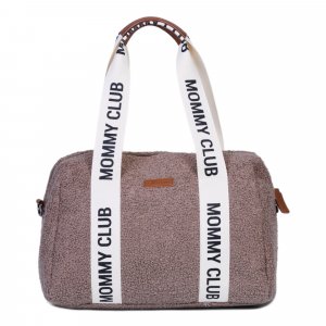 Sac à langer mommy club signature teddy brun doux Childhome