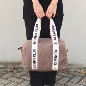 Sac à langer mommy club signature teddy brun doux Childhome
