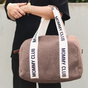 Sac à langer mommy club signature teddy brun doux Childhome