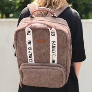 Sac à dos à langer family club signature teddy brun doux Childhome