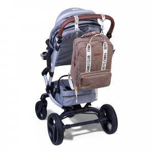 Sac à dos à langer family club signature teddy brun doux Childhome