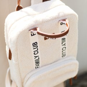 Sac à dos à langer family club signature teddy ecru Childhome