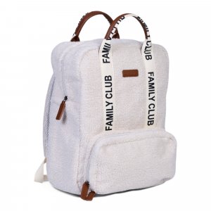 Sac à dos à langer family club signature teddy ecru Childhome