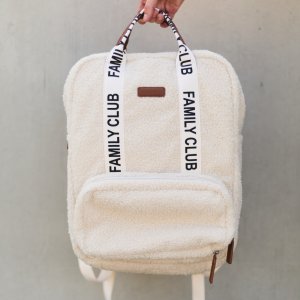 Sac à dos à langer family club signature teddy ecru Childhome