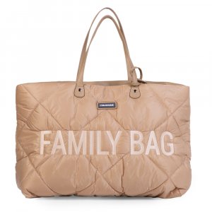 Sac à langer family bag matelassé beige Childhome