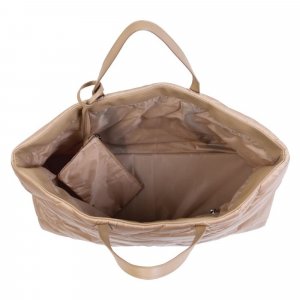 Sac à langer family bag matelassé beige Childhome