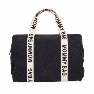 Sac à langer mommy bag signature canvas noir Childhome