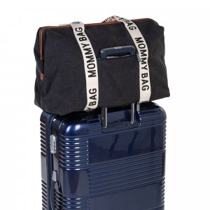 Sac à langer mommy bag signature canvas noir Childhome