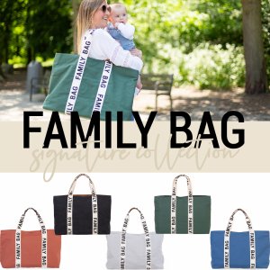 Sac à langer family bag signature canvas vert Childhome