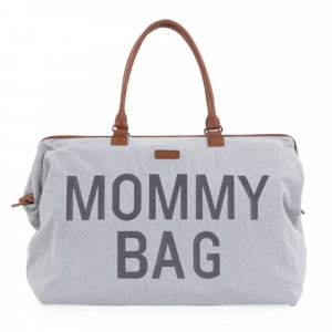 Sac à langer mommy bag canvas gris Childhome