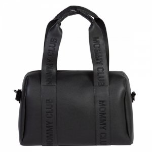 Sac à langer mommy club signature simili cuir noir Childhome