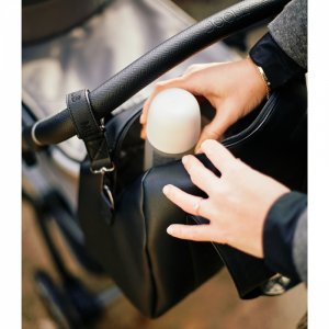 Sac à langer mommy club signature simili cuir noir Childhome