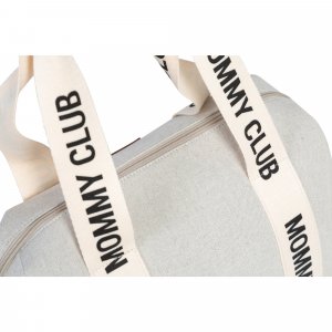 Sac à langer mommy club signature canvas écru Childhome