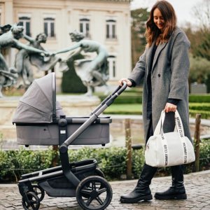 Sac à langer mommy club signature canvas écru Childhome