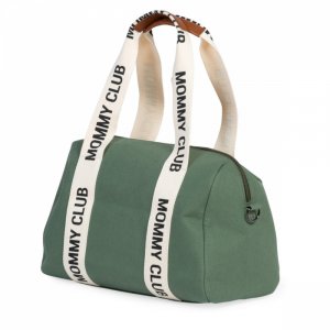 Sac à langer mommy club signature canvas vert Childhome