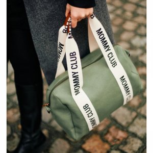 Sac à langer mommy club signature canvas vert Childhome