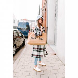 Sac à langer family bag teddy beige Childhome