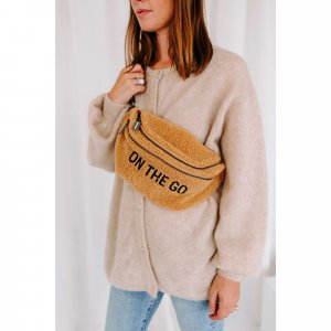 Sac banane on the go teddy brun Childhome