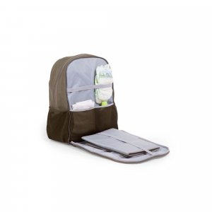 Sac à dos à langer daddy bag canvas kaki Childhome