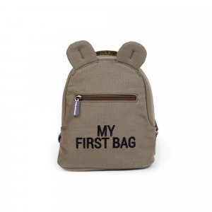 Sac à dos enfant my first bag canvas kaki Childhome