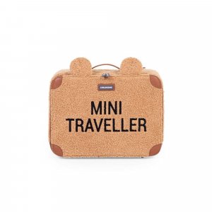 Valise enfant mini traveller kids suitcase teddy brun Childhome