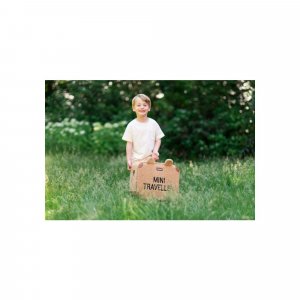 Valise enfant mini traveller kids suitcase teddy brun Childhome