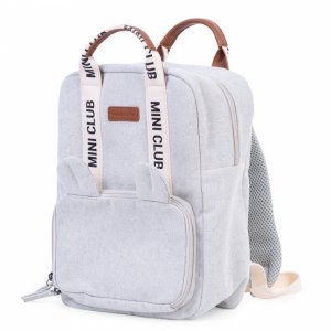 Sac à dos enfant mini club signature canvas off white Childhome
