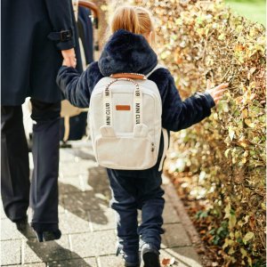 Sac à dos enfant mini club signature canvas off white Childhome