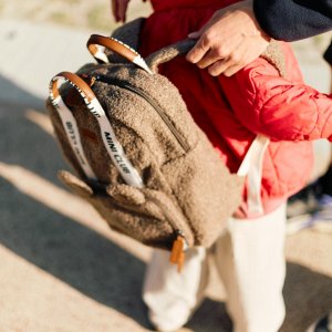 Sac à dos enfant mini club signature teddy brun doux Childhome
