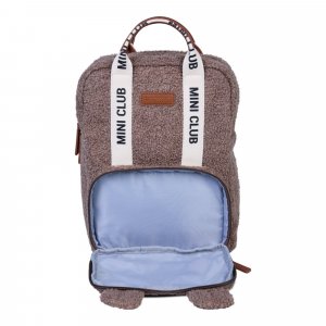 Sac à dos enfant mini club signature teddy brun doux Childhome