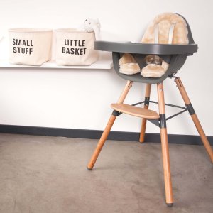 Chaise haute évolutive evolu 2 gris anthracite Childhome